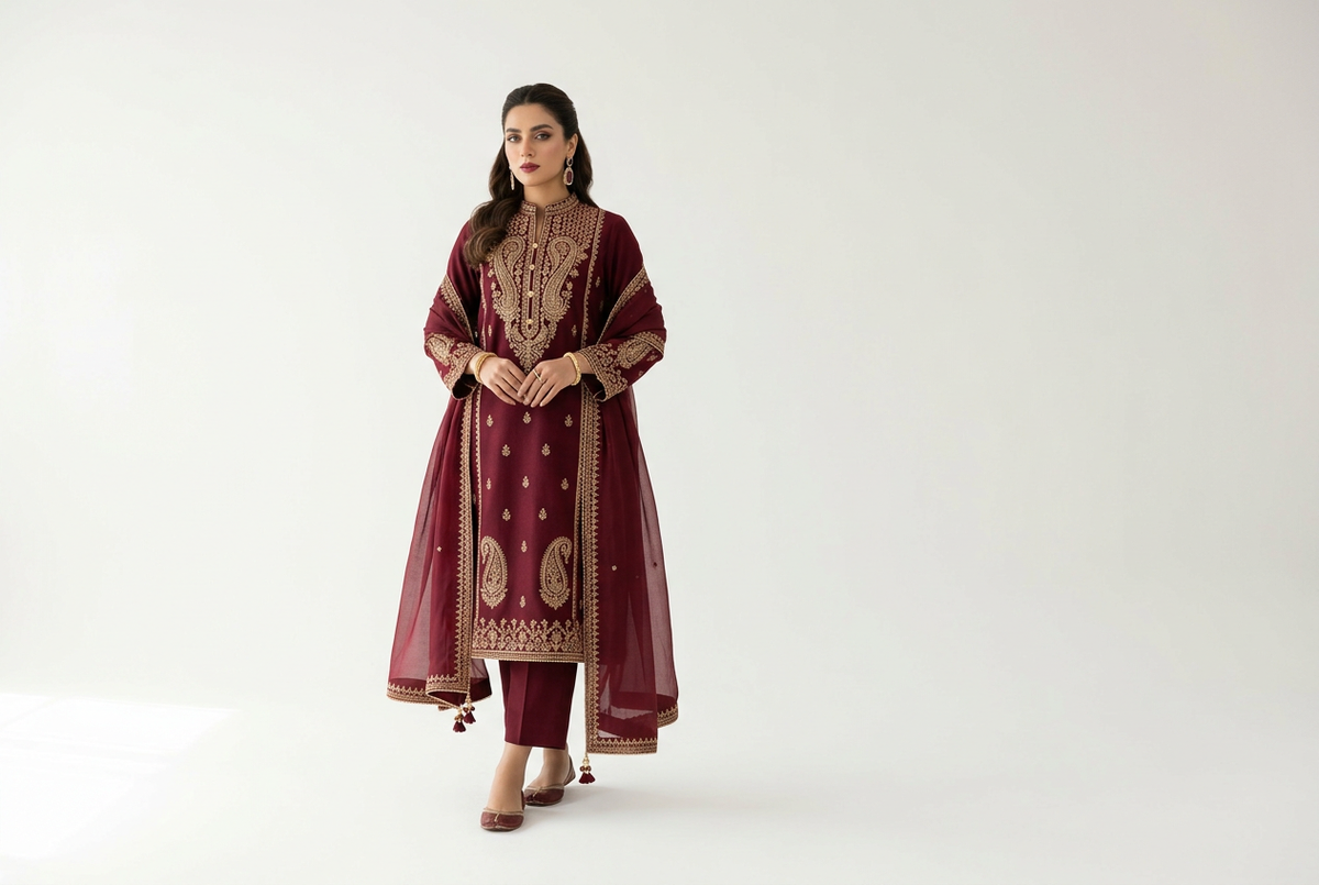 Dhanak Embroidered