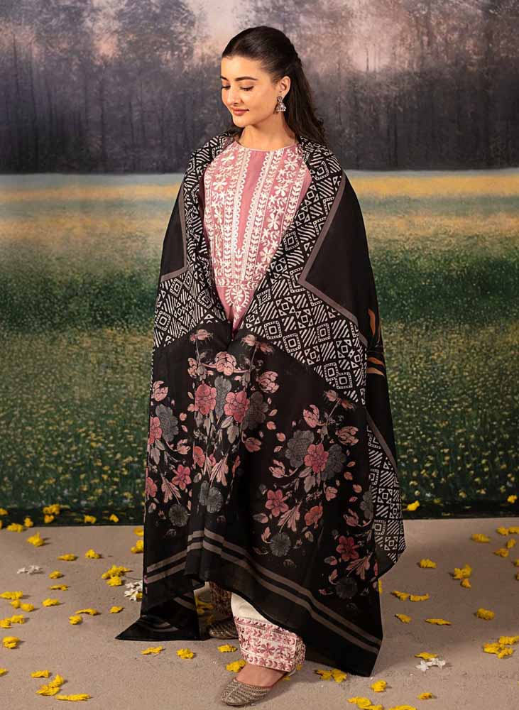 ★ Premium Dhanak 3-Piece Embroidered Winter Collection