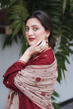 ★ Premium Dhanak 3-Piece Embroidered Winter Collection