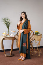 ★ Premium Dhanak 3-Piece Embroidered Winter Collection