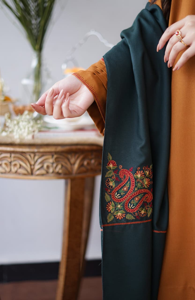 ★ Premium Dhanak 3-Piece Embroidered Winter Collection