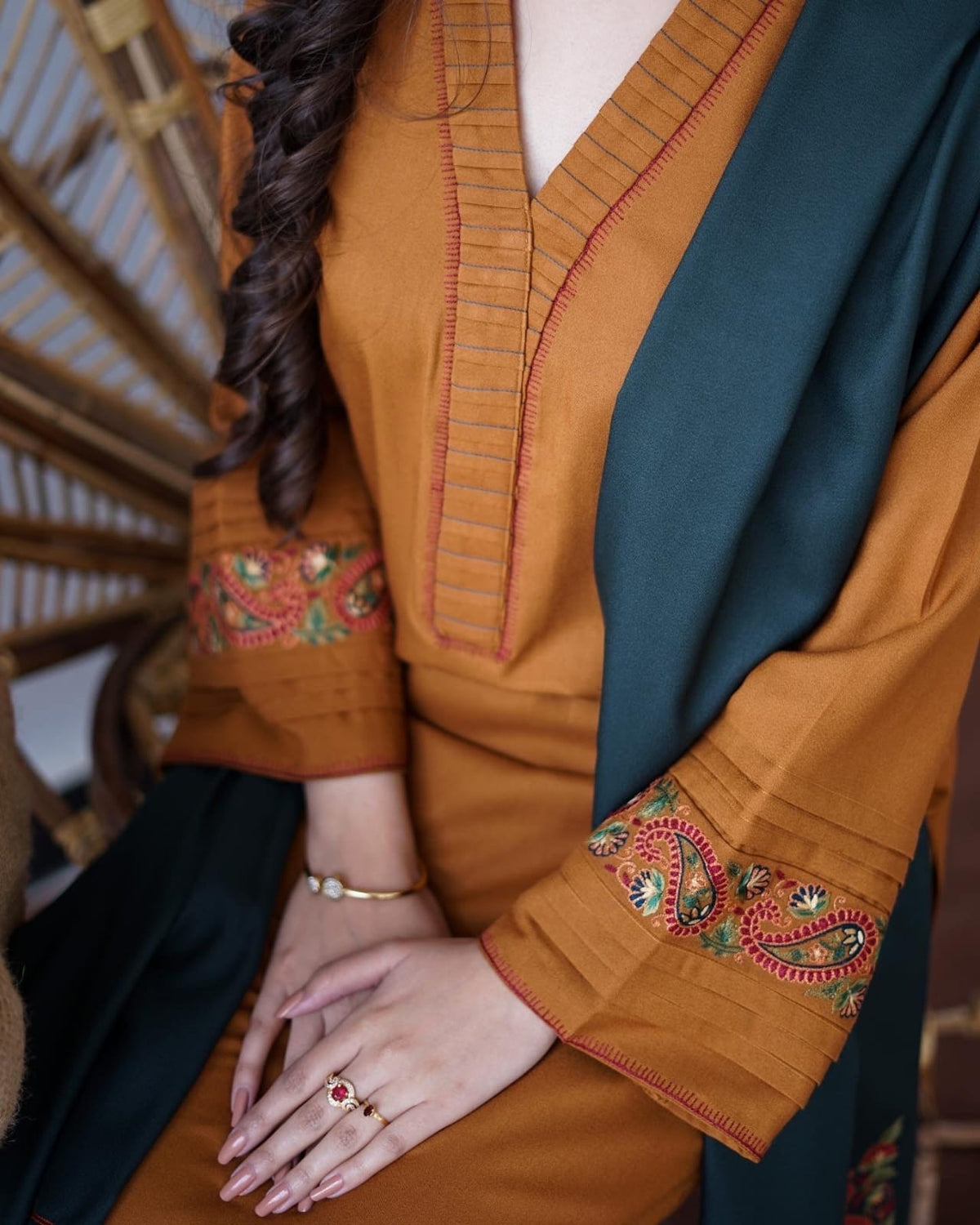 ★ Premium Dhanak 3-Piece Embroidered Winter Collection