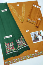 ★ Premium Dhanak 3-Piece Embroidered Winter Collection