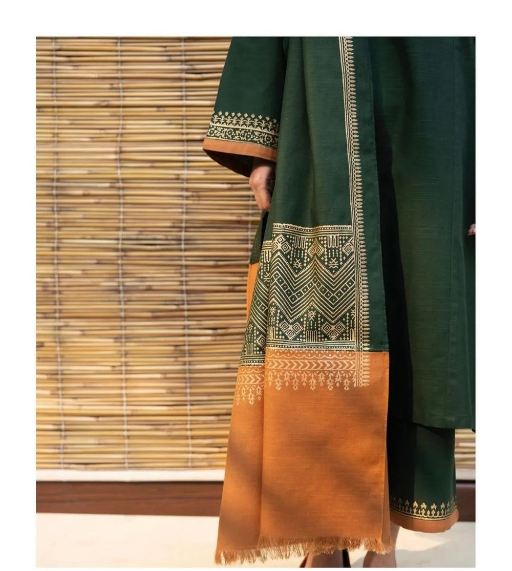 ★ Premium Dhanak 3-Piece Embroidered Winter Collection