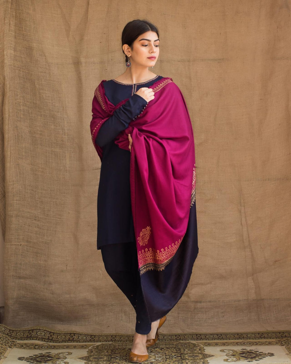★ Premium Dhanak 3-Piece Embroidered Winter Collection