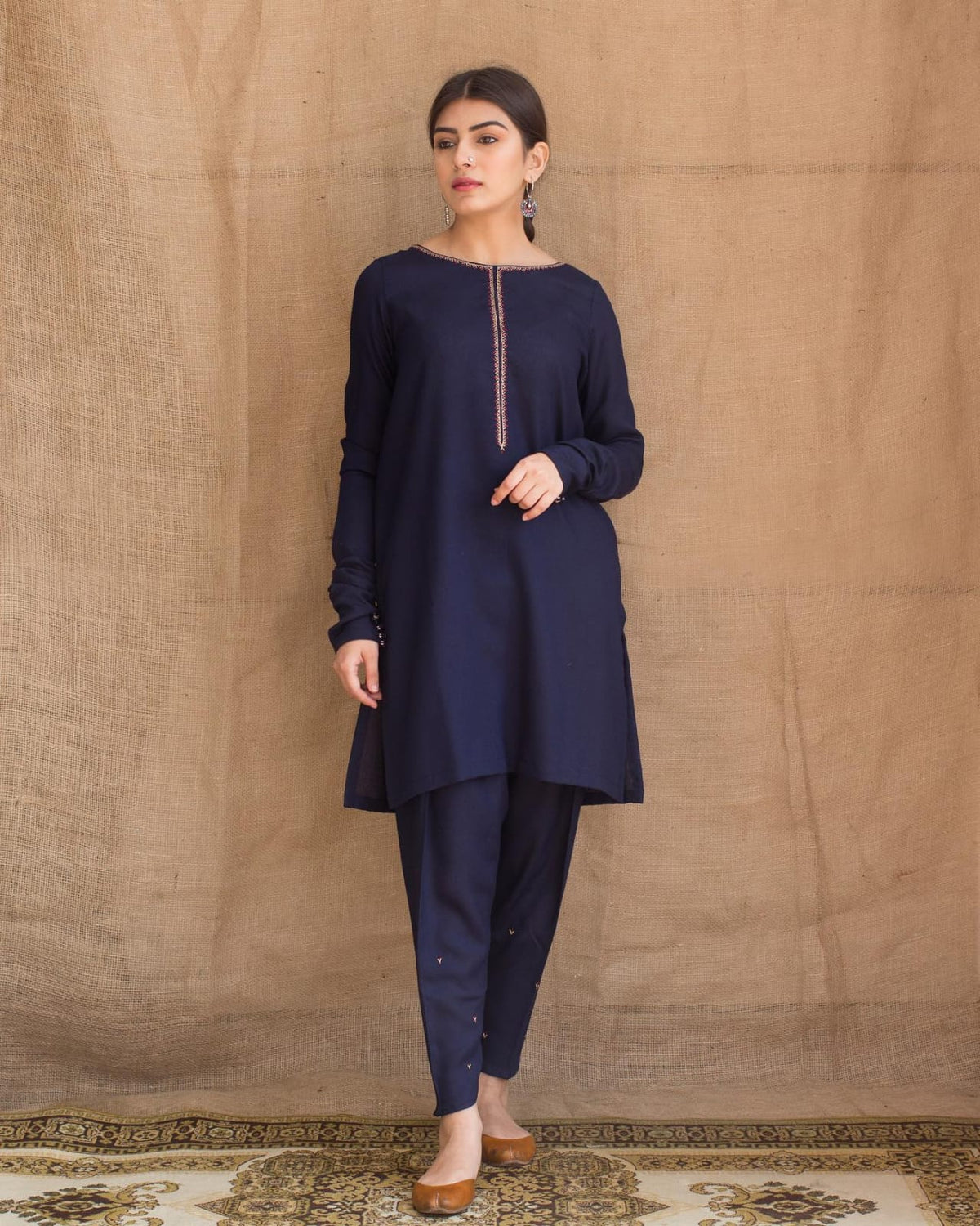 ★ Premium Dhanak 3-Piece Embroidered Winter Collection