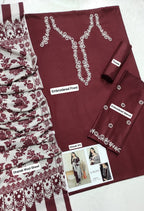 ★ Premium Dhanak 3-Piece Embroidered Winter Collection
