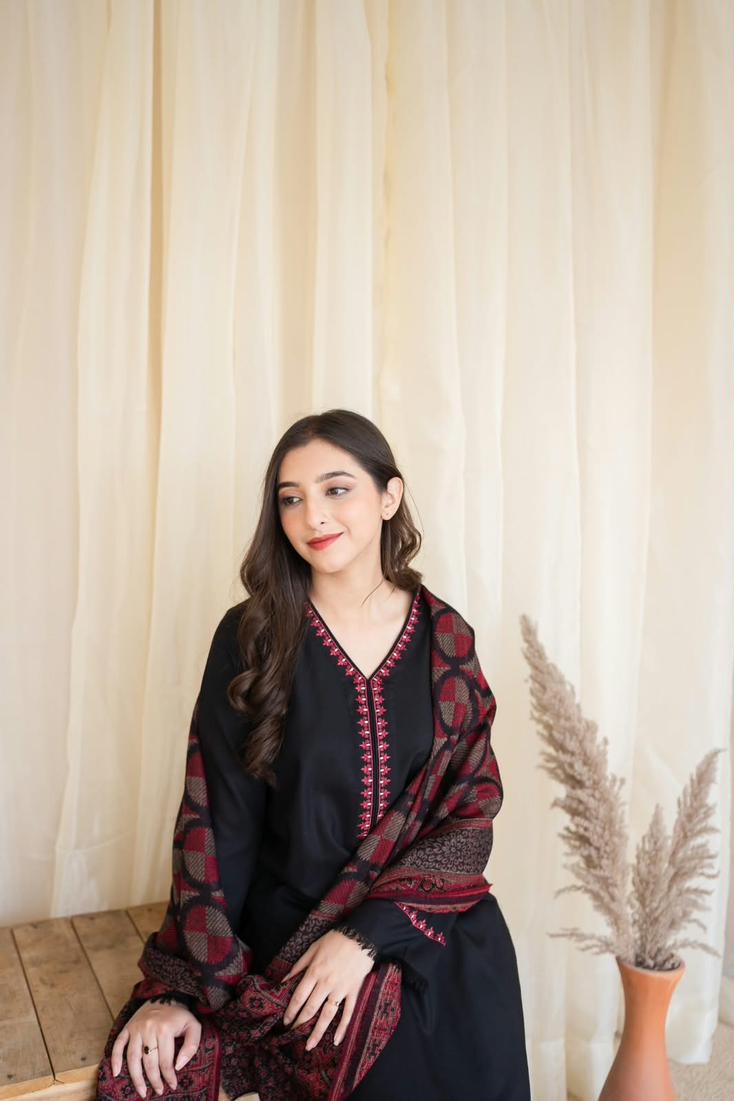 ★ Premium Dhanak 3-Piece Embroidered Winter Collection