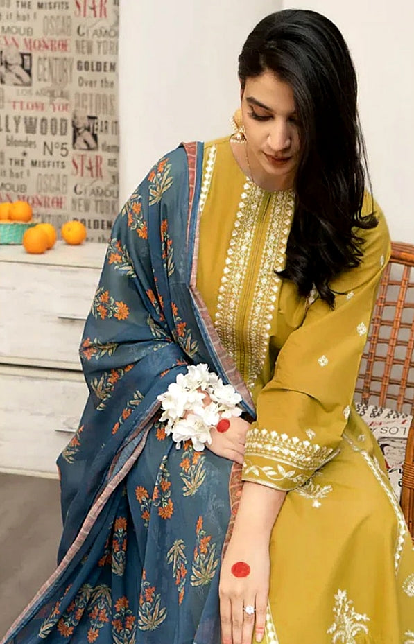 ★ Premium Dhanak 3-Piece Embroidered Winter Collection