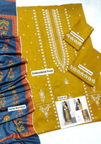 ★ Premium Dhanak 3-Piece Embroidered Winter Collection