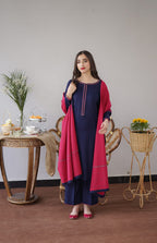 ★ Premium Dhanak 3-Piece Embroidered Winter Collection
