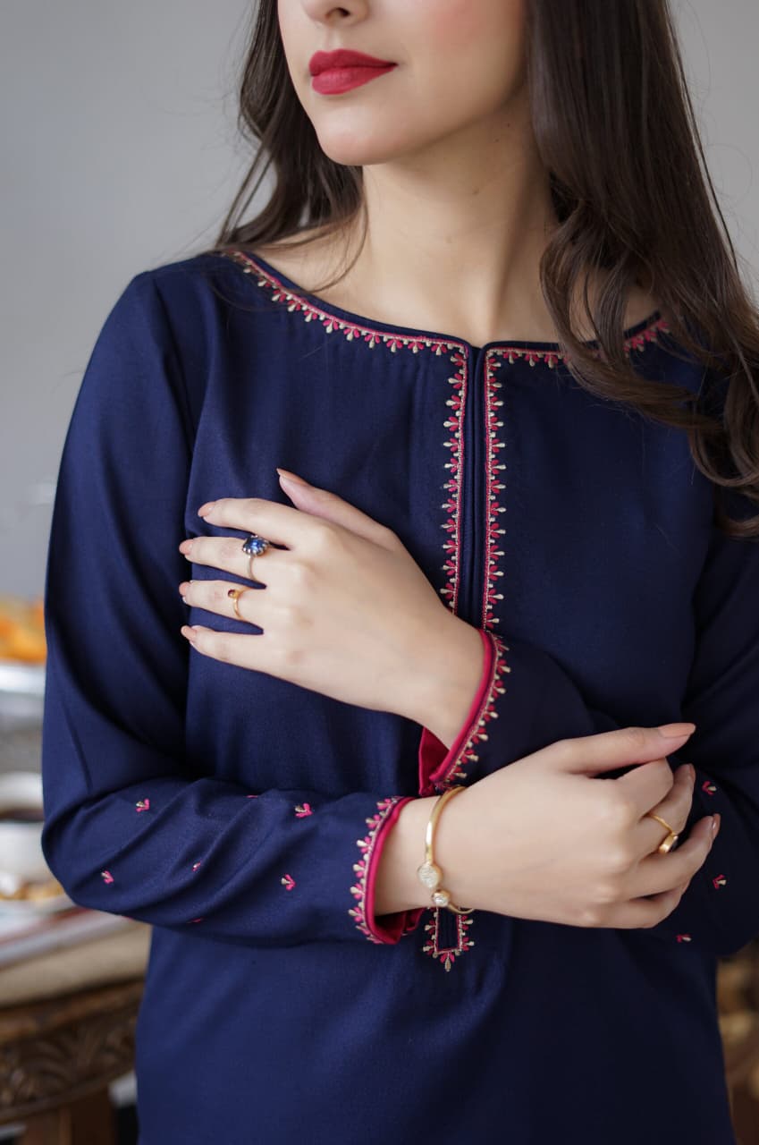 ★ Premium Dhanak 3-Piece Embroidered Winter Collection