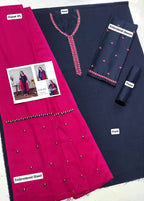 ★ Premium Dhanak 3-Piece Embroidered Winter Collection