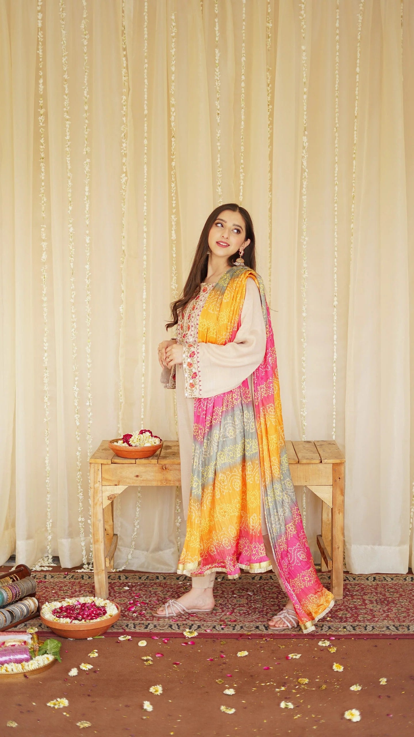 Dhanak Embroidered Elegance Winter Set