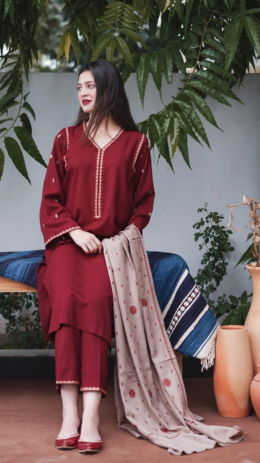 Dhanak Minimalist Winter 4-Piece Suit
