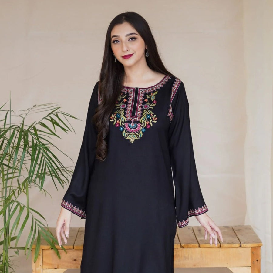 Dhanak Digital Print Winter 4-Piece Suit