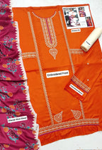 ★ Premium Dhanak 3-Piece Embroidered Winter Collection