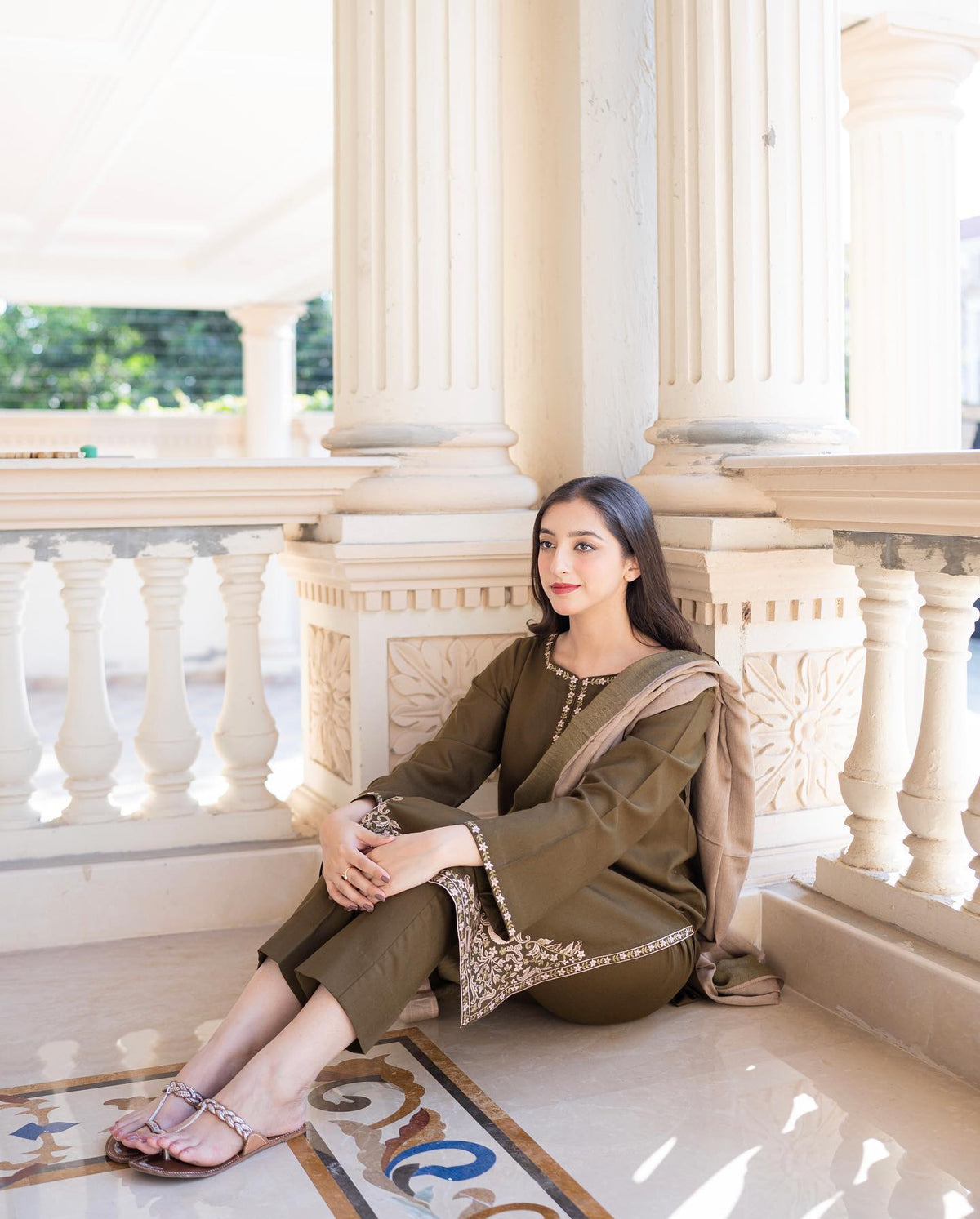 ★ Premium Dhanak 3-Piece Embroidered Winter Collection