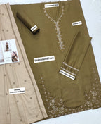 ★ Premium Dhanak 3-Piece Embroidered Winter Collection