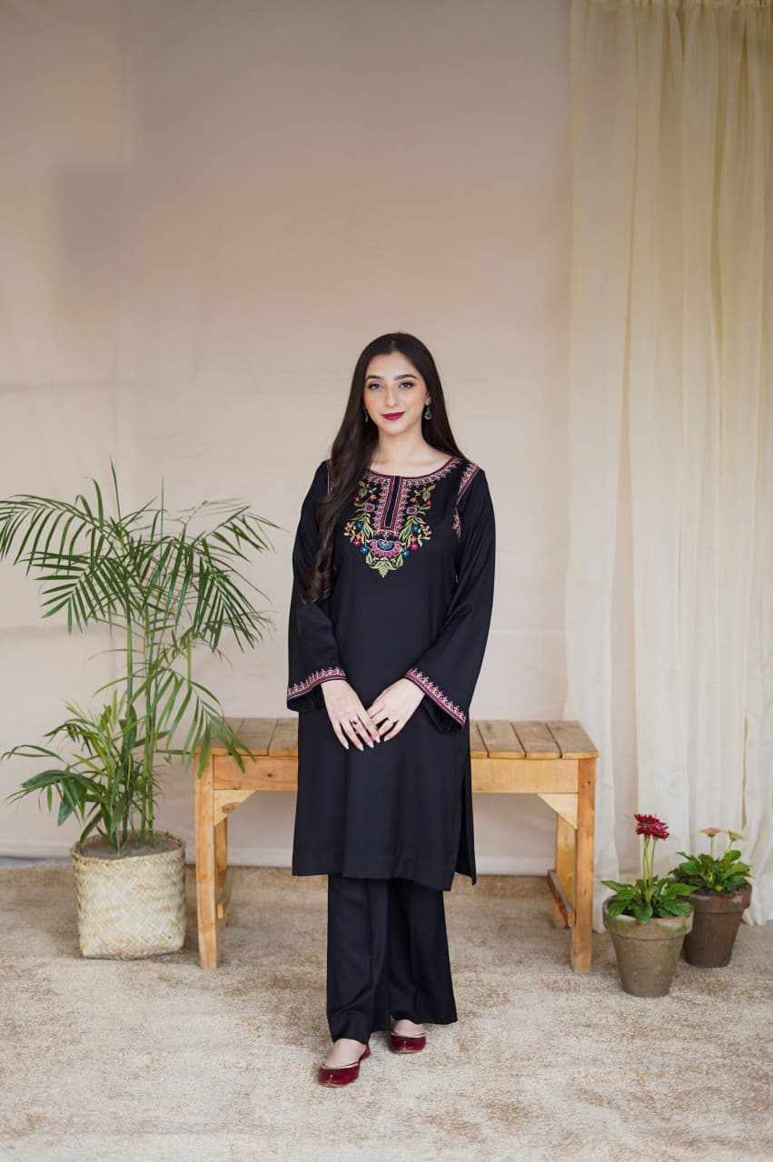 ★ Premium Dhanak 3-Piece Embroidered Winter Collection