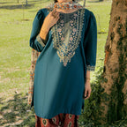 ★ Premium Dhanak 3-Piece Embroidered Winter Collection