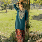 ★ Premium Dhanak 3-Piece Embroidered Winter Collection