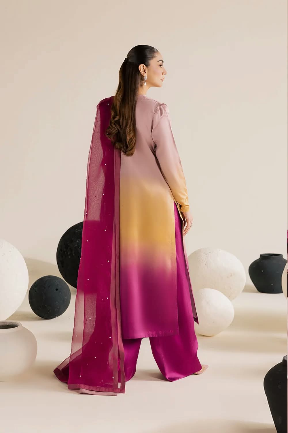 ★ ANEELA’S CHARMOUSH SILK TIE & DYE