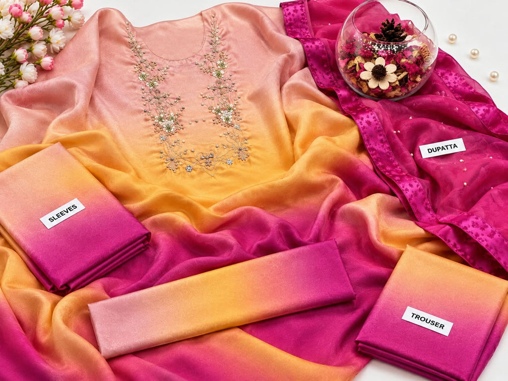 ★ ANEELA’S CHARMOUSH SILK TIE & DYE