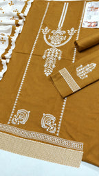 ★ Premium Dhanak 3-Piece Embroidered Winter Collection