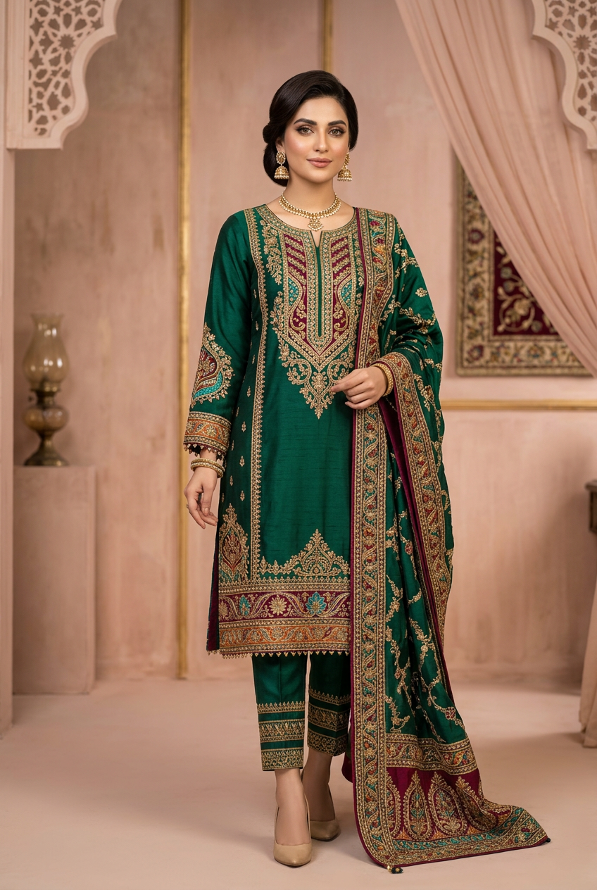 Ladies Branded Suits With Model